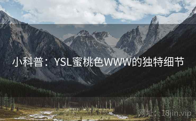 小科普：YSL蜜桃色WWW的独特细节
